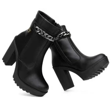 Women Fashion Boots - 黑色 - 查看 7