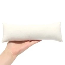 Burlap Bracelet Pillows for Jewelry Display Watch Organizer Pillows For Watches Bracelets for Girls Women - Beige - View 4