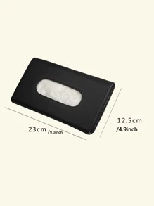 Hộp khăn giấy ô tô - màu đen - Xem 5