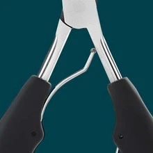 1把不銹鋼大指甲剪夾噴死皮,鷹嘴鉗指甲刀美甲修腳工具 - 黑色 - 查看 5