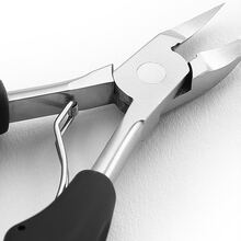 1把不銹鋼大指甲剪夾噴死皮,鷹嘴鉗指甲刀美甲修腳工具 - 黑色 - 查看 6