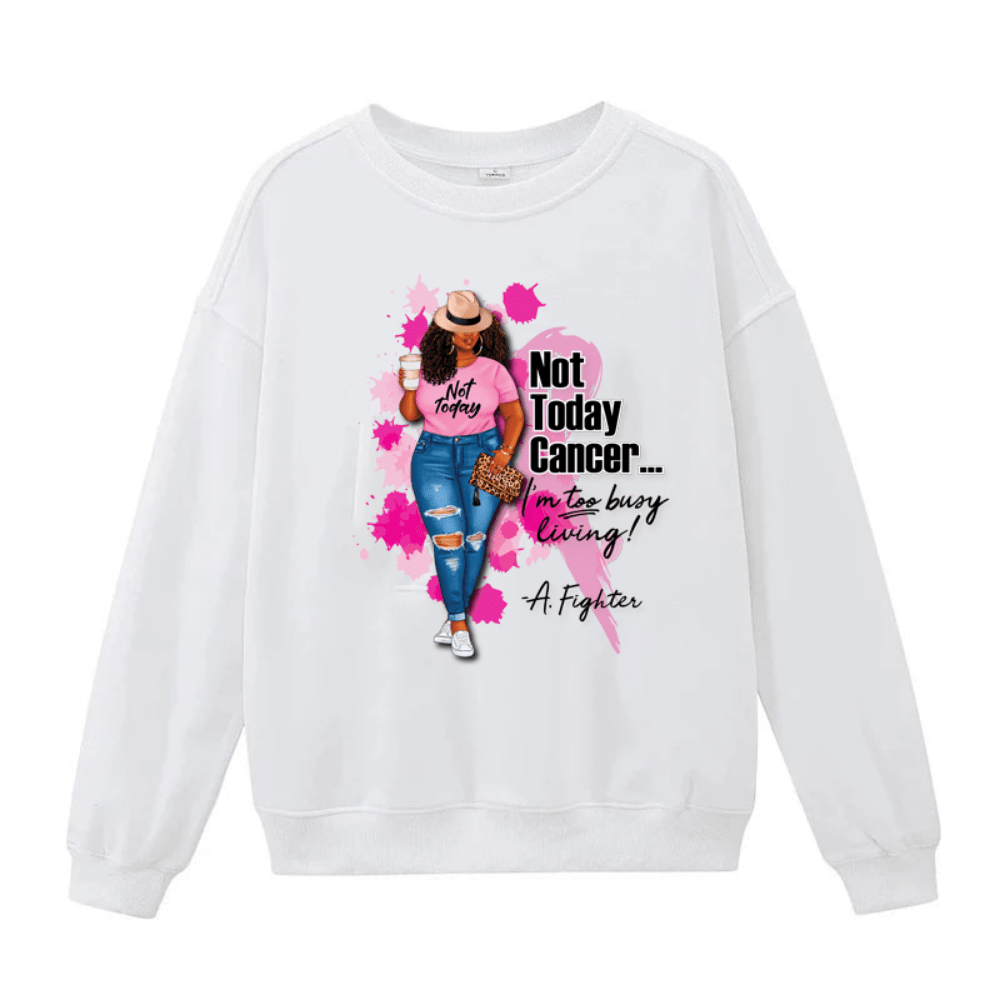 Not Today Cancer Girl Heat Transfer Patches For Clothes Thermal