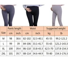 Pantalón De Maternidad Embarazo Ropa De Maternidad - Gris Oscuro - Ver 2