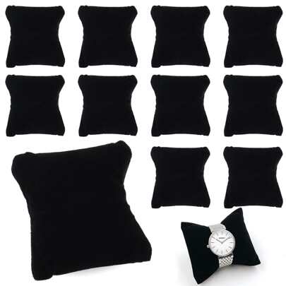 Cojines De Terciopelo Para Pulseras Para Exhibición De Joyas De Relojes Y Brazaletes Para Vender Color Negro