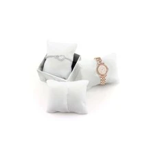 白色pu皮革手鐲手錶枕頭手鐲墊子,用於珠寶展示 - 白色 - 查看 6