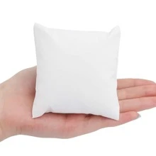 白色pu皮革手鐲手錶枕頭手鐲墊子,用於珠寶展示 - 白色 - 查看 5