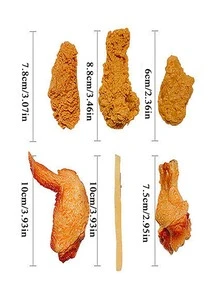 1 Miếng Của phụ nữ Creative Đồ ăn mô phỏng Gà Chân & Gà Cánh Hình dạng Kẹp tóc , Dễ thương Phụ kiện tóc Đối với Sử dụng hàng ngày - Màu Cam cháy - Xem 4