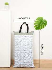 1 件 XL 手提 27.5X15.7 英寸可重复使用防水干湿袋 - 非常适合尿布、洗衣、婴儿洗澡、家庭装饰礼物 - 彩色 - 查看 2