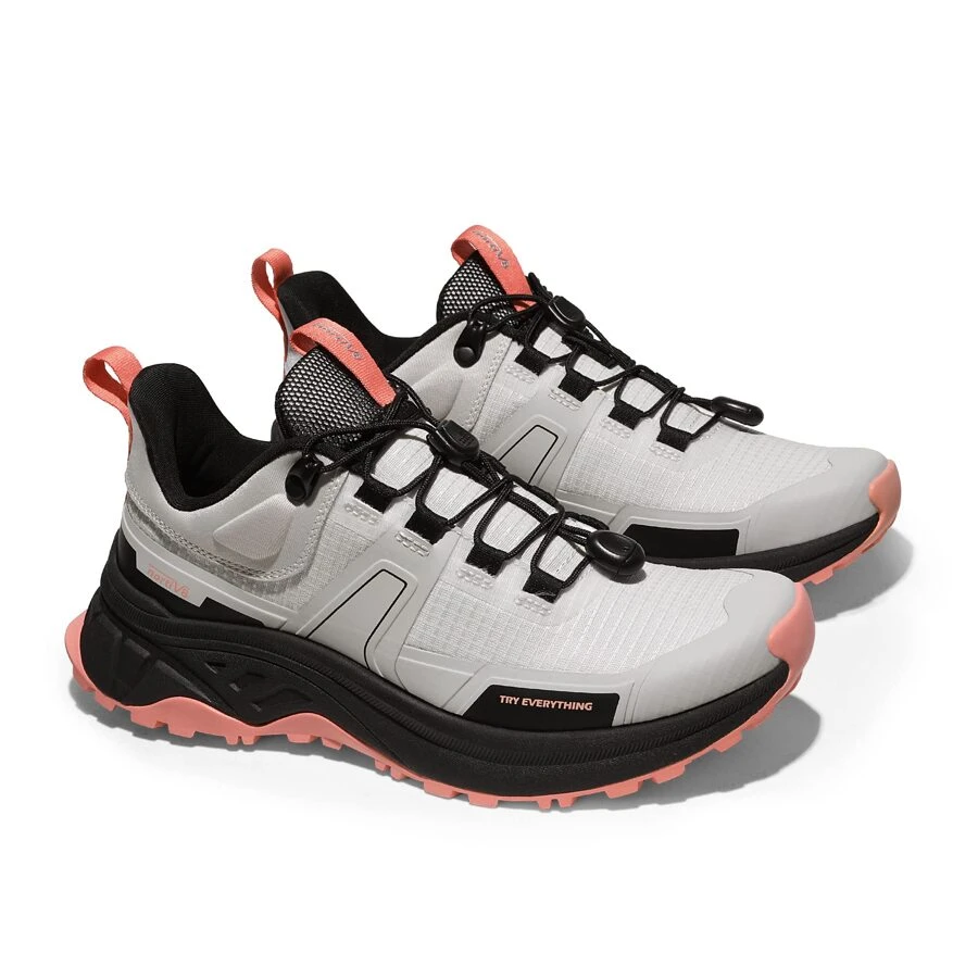 Women's Lightweight Hiking Shoes Quick Laces Outdoors Sneakers - Pink - View 1