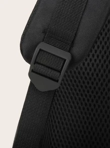 Mochila Básica Clásica Adecuada Para Mochilas Escolares, Mochilas De Viaje - Negro - Ver 4