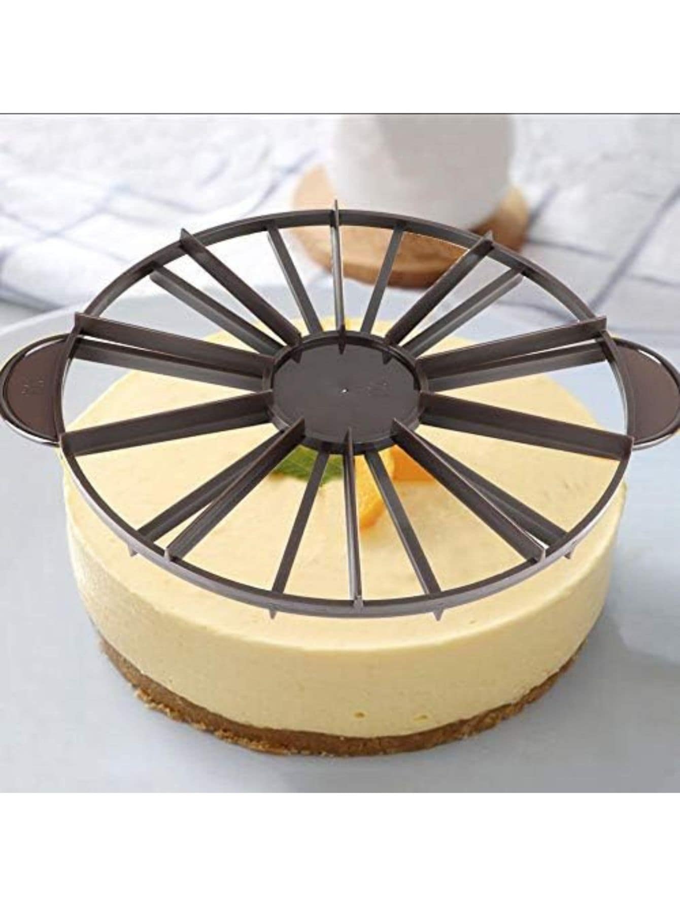 Marcador De Rebanadas Pastel 10 y 12 Marcas - Café integral - Ver 1