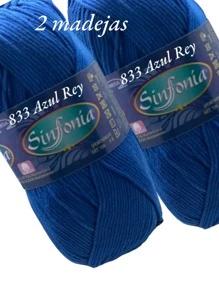 2 HILAZA SINFONIA 100 GRS - azul real - Ver 1