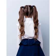 Set de 15 piezas de accesorios para el cabello de uniforme azul marino - Pinzas para el cabello con moño, diademas, ligas para el cabello, adecuado para niñas y estudiantes - Azul Marino - Ver 3