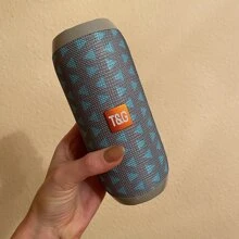 便携式户外无线低音扬声器，带充电线和 Aux 线 - 兼容 FM TF USB 插入卡 - 随时随地享受清晰强劲的声音，无线音频低音炮 U 盘 3D 环绕声，TWS 立体声低音炮杆免提通话/FM/TF 卡/U 盘，连接手机/平板电脑/电视，无线便携式音频，电子/消费电子，生日派对礼物，TG117，锂离子电池 1200 MAh - 藍灰 - 查看 3