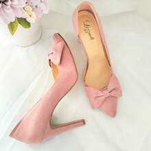 Zapatillas punta moño - Rosa - Ver 2