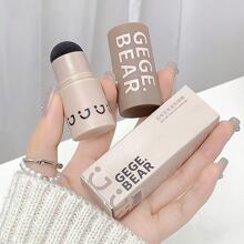 Gege Bear 1Pc Thick And Fluffy Hairline Powder For Waterproof And Sweatproof, To Fill And Modify The Forehead And Temple Shadow, Also Good For Eyebrow Modification - 淺灰色 - 查看 2
