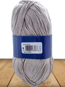 2 HILAZA SINFONIA 100 GRS - Gris Claro - Ver 2