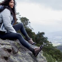 Women's Hiking Shoes Lightweight Breathable Mesh Walking Sneakers Outdoor Work Shoes - Maroon - View 6