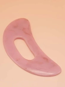 NEFOUME 1 块 ABS 刮痧板，适用于背部和面部，手动可重复使用，肌肉放松、刮痧、淋巴引流、消脂、背部抓挠、学校、返校、旅行、旅行必需品、家居必需品、水疗、按摩工具、按摩、按摩器、水疗 - 粉色 - 查看 6