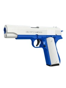 1 pieza Pistola de juguete azul manual cargando con suave - Azul y blanco - Ver 11