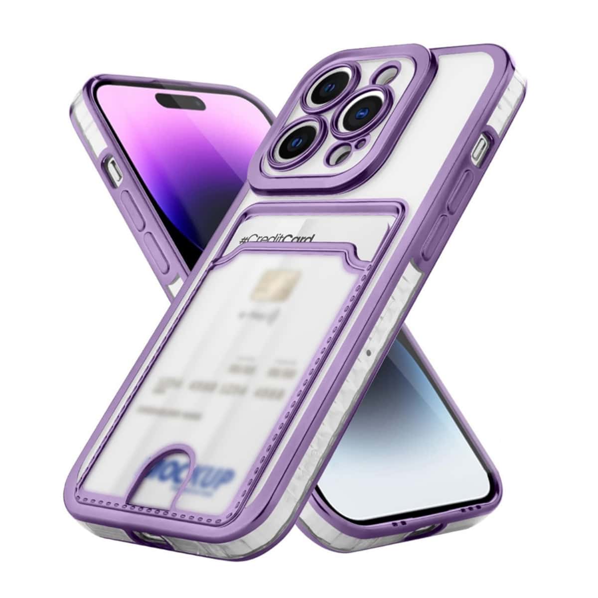 撞色邊框手機殼帶卡槽相容於iPhone15/15Plus/15Pro/15Promax