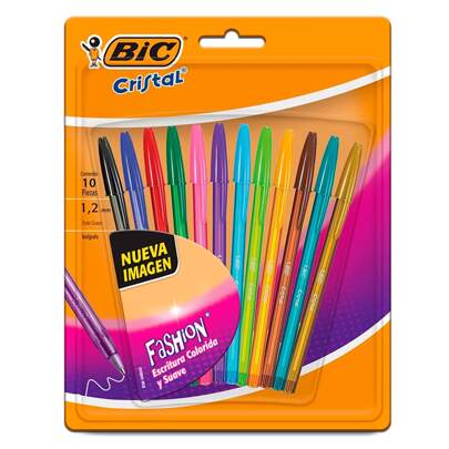 Plumas Bic  Fashion 10 pz