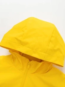 Balabala Cậu bé Tween In  Tương phản Khối màu Nhiệt Áo trùm đầu - Màu vàng - Xem 6