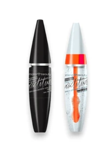 Rimel mascara de pestañas kit de 2 piezas 1 de color oscuro y 1 gel transparente - Negro - Ver 1