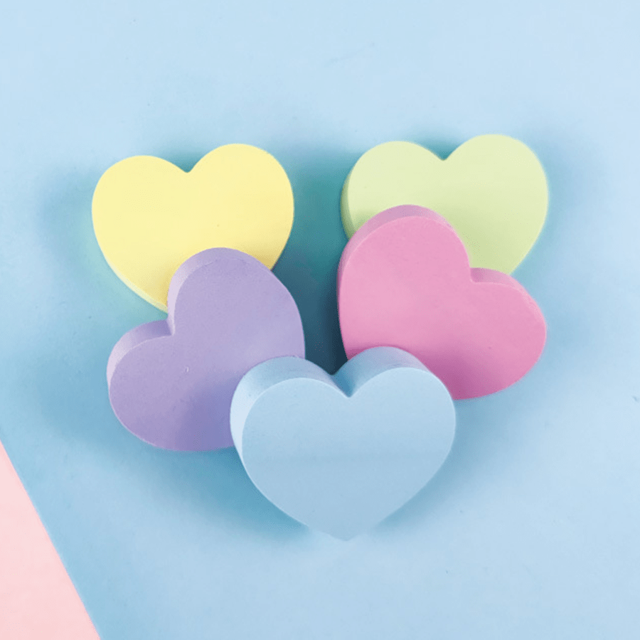 Sticky Notes Heart Shape Display Simple Heart-shaped Sticky Notes | SHEIN USA
