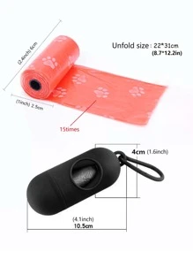 11入組寵物便攜垃圾袋分配器套裝 - 彩色 - 查看 4