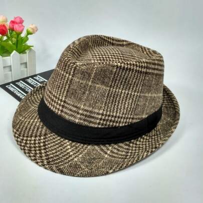 Unisex Herbst/Winter englisch Stil Vintage, Fedora Hut , Fashion Herren Hut