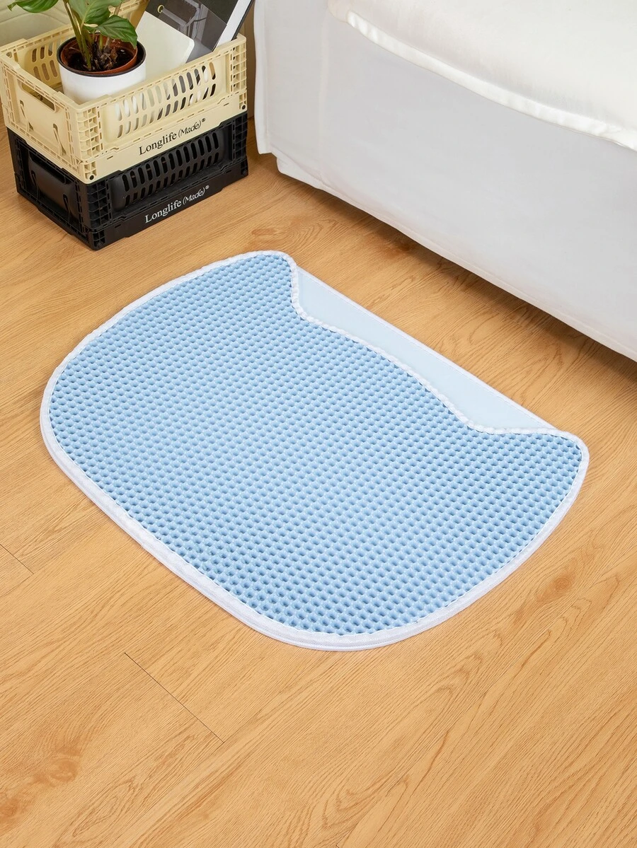 Pet Cat Litter Pad, Cat Ear-shaped, Blue - Màu xanh lam - Xem 1