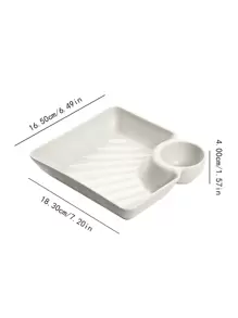 Juego de 4/5 platos de plástico para salsa de inmersión para raviolis, cocina, regalo de Navidad