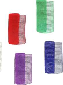 Christmas Themed Gold Mesh/Ribbon/Tulle/Plastic Netting Decorative Ribbon, 10 Yards/Roll Best Gifts Birthday