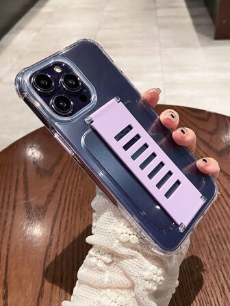 1 件透明液体硅胶腕带防震手机壳适用于苹果和三星手机