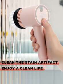 電動清潔刷:強大清潔適用於家用和浴室 - 綠色 - 查看 5