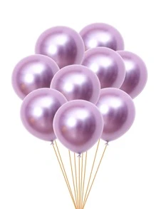 50pcs 12-Inch Metallic Pink Balloons - Pink - View 1
