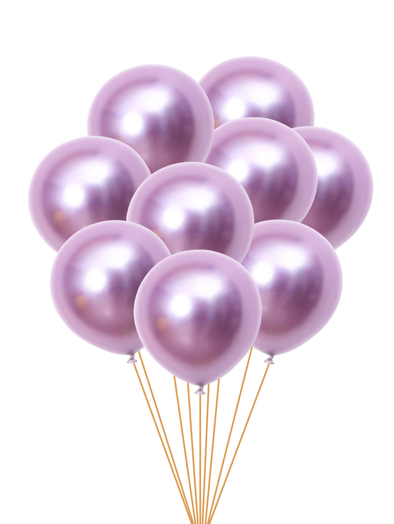 50pcs 12-Inch Metallic Pink Balloons - Pink - View 1