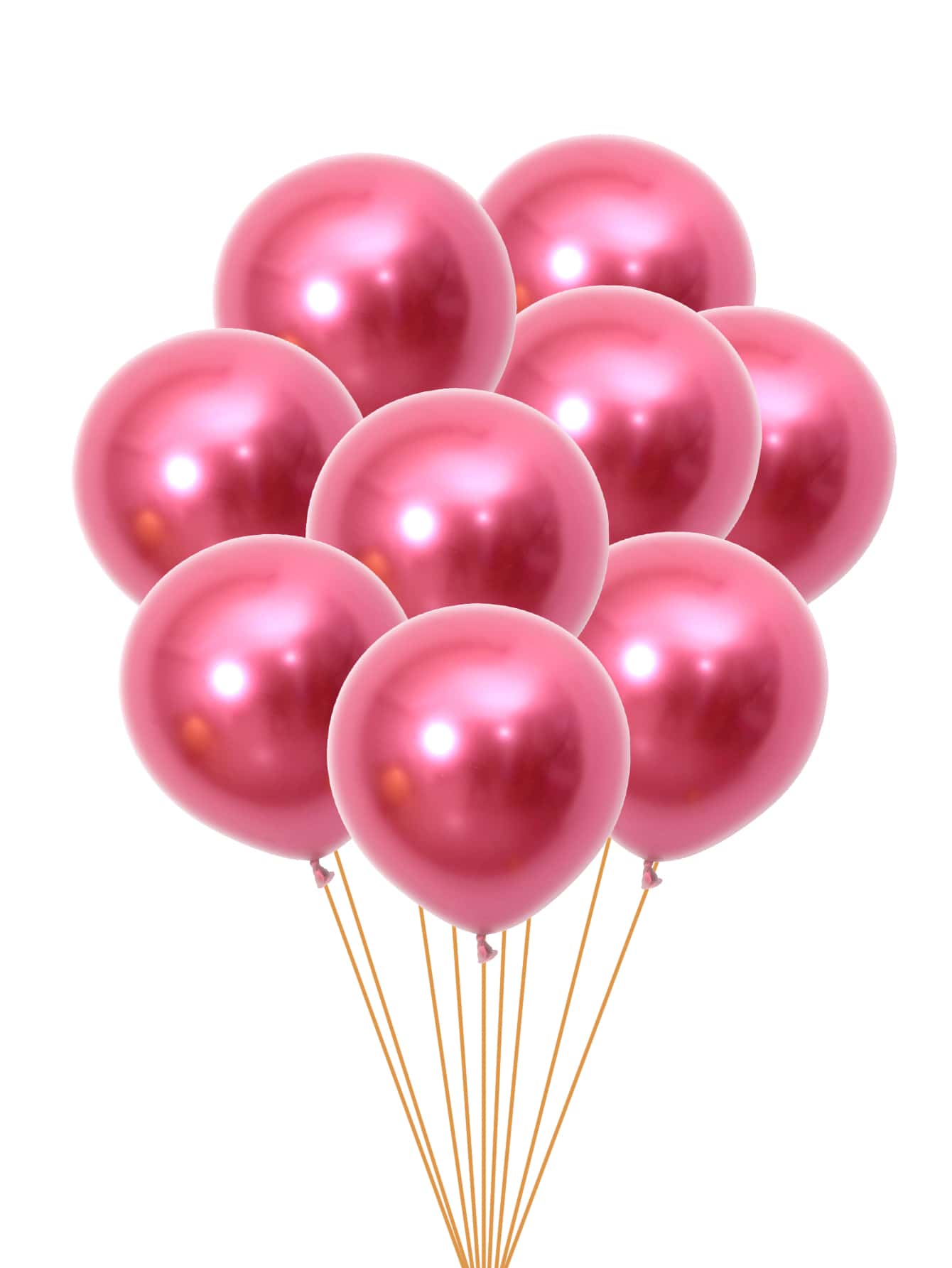 Globos de decoración metalizados rojos de 12 pulgadas, paquete de 50 - Rojo - Ver 1
