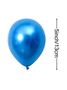 100 Piezas De Globos Metalicos Azules De 5 Pulgadas - Azul - Ver 2
