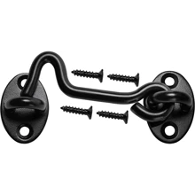 Kho thóc Chốt cửa Khóa Cửa Phần cứng , Khóa cửa trượt Mắt Cái móc Với ốc vít , Kim loại Cổng , Sự riêng tư Móc Đối với Bên trong Cửa , Bằng gỗ Rào chắn , Cửa nhà để xe - màu đen - Xem 5