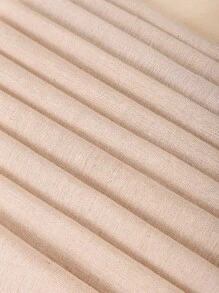 10pcs 25*25cm Linen-Like Fabric Cloth In Beige Color, For Embroidery, Diy Doll Making And Other Crafts - Beige - View 4