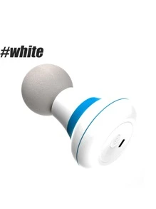 迷你按摩枪，肌肉放松筋膜枪，家用便携式振动按摩器 - 白色 - 查看 2