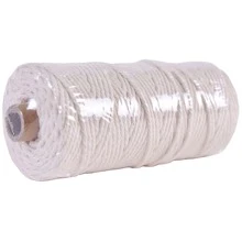 100m 3mm Braided Cord Thick Rope For Hanging Tapestry, Tag, And Binding - Beige - View 2