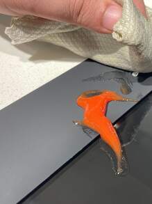 1入組kindga 21"矽膠灶台間隙罩,可輕鬆清潔,封堵廚櫃、電器、瓦斯爐、烤箱、洗衣機、洗衣機、烘乾機之間的溢漏,黑色 - 黑色 - 查看 4