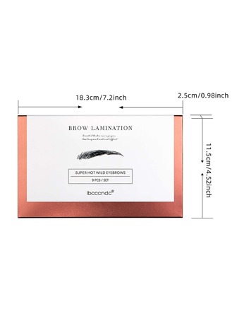 9-delat ögonbrynspermanentkit för långvarig ögonbrynsböjning, en oumbärlig present till vänner, lätt att bära med sig, salongskvalitet och återanvändbar hemma (var försiktig för att förhindra allergier, lämplig för erfarna konsumenter)