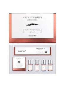 9pcs Eyebrow Makeup Kit - Long Lasting Salon-Like Eyebrow Shaping Tools, Convenient For Home Use (For Experienced Users Only, Avoid If Allergic)
