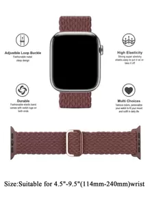 编织弹力单环表带，兼容 38mm、40mm、41mm、42mm、44mm、45mm、46mm、49mm 手表，男女通用；星空尼龙弹力表带，兼容 Ultra 2 系列、10、9、8、7、6、SE、5、4、3、2、1 型号，是返校学生的理想礼物。 - 淺灰紫 - 查看 3