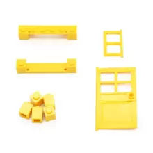 102pcs Door Window Brick Bulk DIY House Building Blocks Bricks Toys City Architect For Children Educational Room Decoration, Transformer, Door Toy, Slide Puzzles, Mini Blocks - Multicolor - View 5