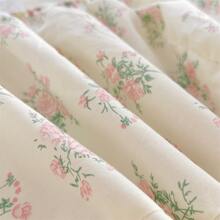 1 Pièce Drap-housse Avec Bande Élastique, Imprimé Floral De Style Campagnard, Taille De Lit Simple/double, Convient Pour Matelas Épais De 10 Pouces